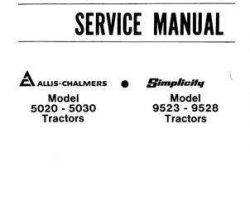 Allis Chalmers 79003451 Service Manual - 5020 / 5020 4WD / 5030 Compact Tractor