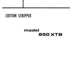 Allis Chalmers 79003504 Parts Book - 860 XTB Cotton Stripper
