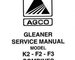 Gleaner 79004639 Service Manual - F2 / F3 / K2 Combine (packet)