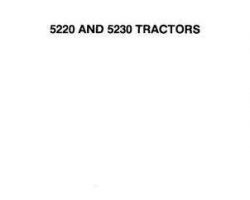 AGCO Allis 79004672 Service Manual - 5220 / 5230 Tractor Info & Specs (section A)