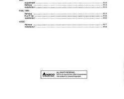 Deutz Allis 79004695 Service Manual - 1918 / 1920 Lawn Tractor Seat and Sheet Metal (section)