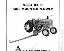 AGCO Allis 79004768 Operator Manual - 82SI Mower (side mounted, sickle bar)