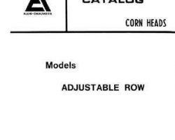 Gleaner 79004918 Parts Book - Adjustable Corn Head (2 row 38"" thru 8 row 30"", prior sn 5001)