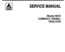 Allis Chalmers 79005322 Service Manual - 5015 Tractor
