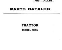 Allis Chalmers 79005678 Parts Book - 7045 Tractor