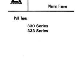 Allis Chalmers 79005782 Parts Book - 330 Series / 333 Series Planter Frame (pull type)