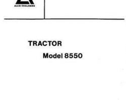 Allis Chalmers 79006096 Parts Book - 8550 Tractor