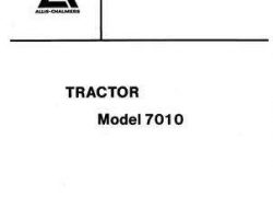 Allis Chalmers 79006497 Parts Book - 7010 Tractor