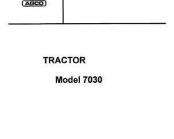 Allis Chalmers 79007023 Parts Book - 7030 Tractor