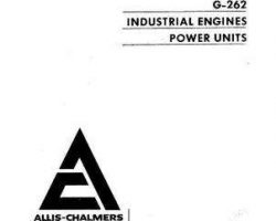 AGCO Allis 79007394 Parts Book - G262 Engine (6 cyl. gasoline & natural gas)