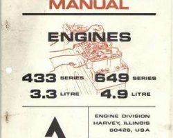 AGCO Allis 79007472 Service Manual - 433 / 649 Series Engine
