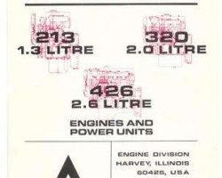 AGCO Allis 79007473 Service Manual - 213 / 320 / 426 Engine (power unit)