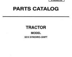 Deutz Allis 79009296 Parts Book - 5215 Compact Tractor (synchromesh)