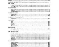 Allis Chalmers 79010055 Service Manual - 5215 Compact Tractor (fuel injection section)