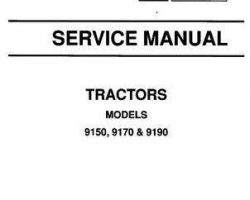 Deutz Allis 79010067 Service Manual - 9130 / 9150 / 9170 / 9190 Tractor (safety section)
