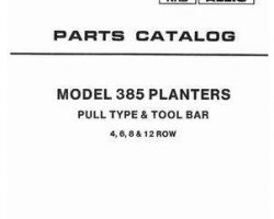 Deutz Allis 79010157 Parts Book - 385 Planter (pull type & tool bar)
