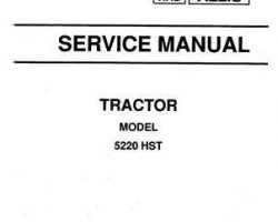 AGCO 79010977 Service Manual - 5220 Compact Tractor (hydro trans, cover & intro section)