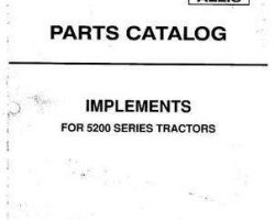 Deutz Allis 79012181 Parts Book - 5200 Series Compact Tractor Attachments