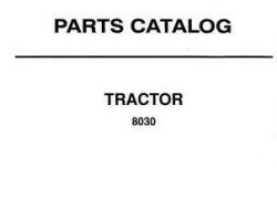 Allis Chalmers 79012182 Parts Book - 8030 Tractor