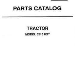 Deutz Allis 79012272 Parts Book - 5215 Compact Tractor (hydrostatic)