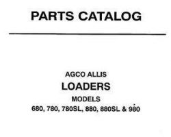 AGCO Allis 79016997 Parts Book - 680 / 780 / 880 / 980 Loader