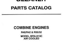 Gleaner 79017052 Parts Book - R40 / R42 / R50 / R52 Combine (BF6L913C air cooled engine)