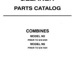 Gleaner 79017089 Parts Book - N5 (sn 1301-6100) / N6 (sn 1001-7300) Combine