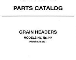 Gleaner 79017094 Parts Book - N Series Grain Header (prior sn 8101)