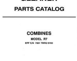 Gleaner 79017106 Parts Book - R7 Combine