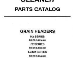 Gleaner 79017111 Parts Book - F / K / L / M Grain Header (early)