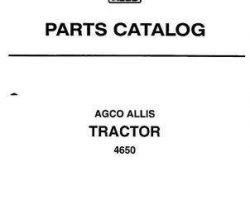 AGCO Allis 79017177 Parts Book - 4650 Tractor