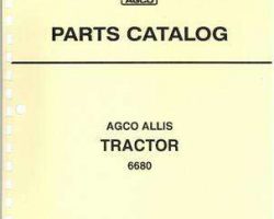 AGCO Allis 79017180 Parts Book - 6680 Tractor