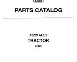AGCO Allis 79017189 Parts Book - 4660 Tractor