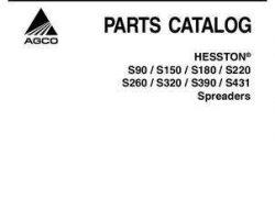 Hesston 79017211C Parts Book - S90 S150 S180 S220 S260 S320 S390 S431 Manure Spreader