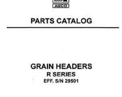 Gleaner 79017238 Parts Book - R Grain Header (rigid, flex, eff sn 29501-35000, 1989-1/2)