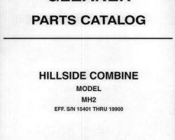 Gleaner 79017273 Parts Book - MH2 Combine (eff sn 15401-19900)