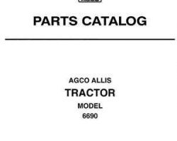 AGCO Allis 79017289 Parts Book - 6690 Tractor