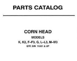 Gleaner 79017291 Parts Book - Adjustable Corn Head (2 row 38"" thru 8 row 30"", sn 10001-13000)