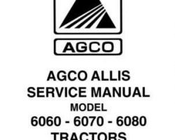 Allis Chalmers 79017359 Service Manual - 6060 / 6070 / 6080 Tractor (packet)