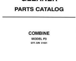 Gleaner 79017360 Parts Book - F3 Combine (eff sn 51001-57800)