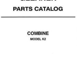 Gleaner 79017377 Parts Book - K2 Combine (eff sn 24201)