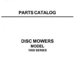 Hesston 79017518 Parts Book - 1004 / 1005 / 1006 / 1007 / 1008 Disc Mower