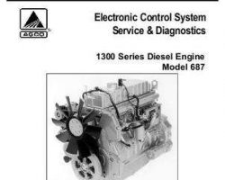 AGCO Allis 79017871 Operator Manual - 687 Engine (1300 Series, electronic control sys. diagnostics)