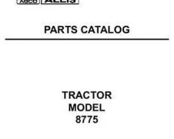 AGCO Allis 79017911 Parts Book - 8775 Tractor (Valmet, prior sn J117019)