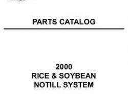 Tye 79018367 Parts Book - 2000 Series NoTill System (rice & soybean, 2000)