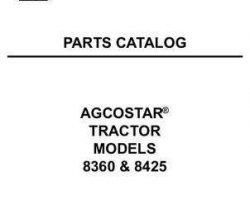 AGCOStar 79018472 Parts Book - 8360 / 8425 Tractor