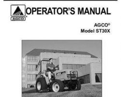AGCO 79019035B Operator Manual - ST30X Compact Tractor (std trans)