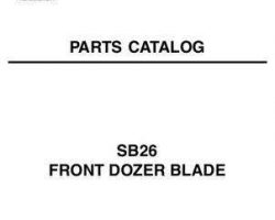 AGCO 79019080A Parts Book - SB26 Front Blade