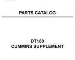 AGCO 79019179 Parts Book - DT180 Cummins Supplement