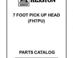 Hesston 79019319 Parts Book - FH7PU Pickup Head (7 ft, 2003)